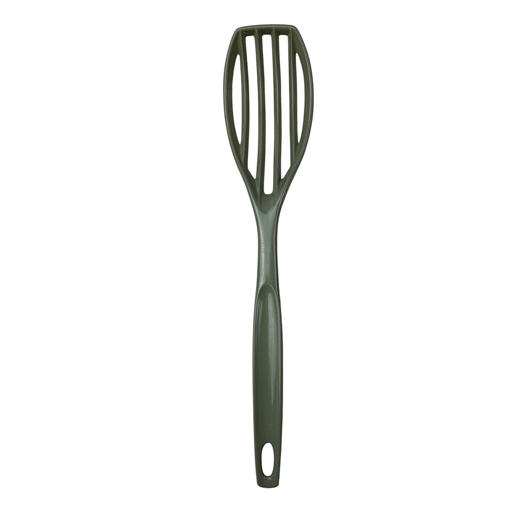 Vintage Foley Avocado Green Nylon Slotted Spoon 11.5"‎ Mid Century Kitchen Tool